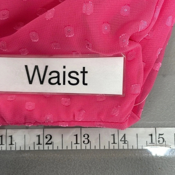 B. Smart Dress NWT Sleeveless Ruffles Knee Length Pink Junior 11 - Picture 15 of 16